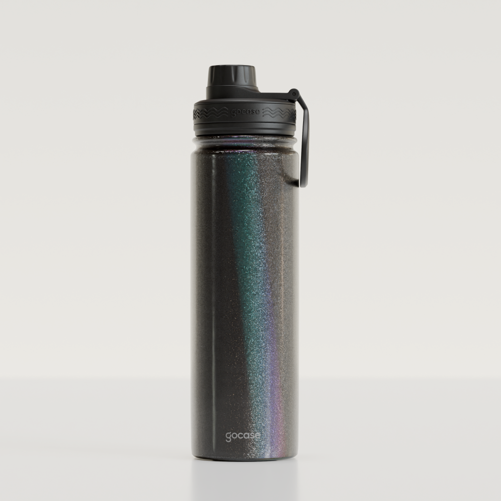 Garrafa Fresh 650ml Glitter - Preto