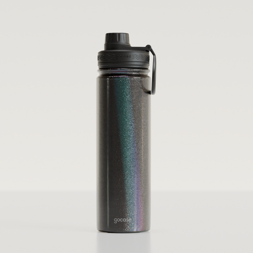 Garrafa Fresh 650ml Glitter - Preto