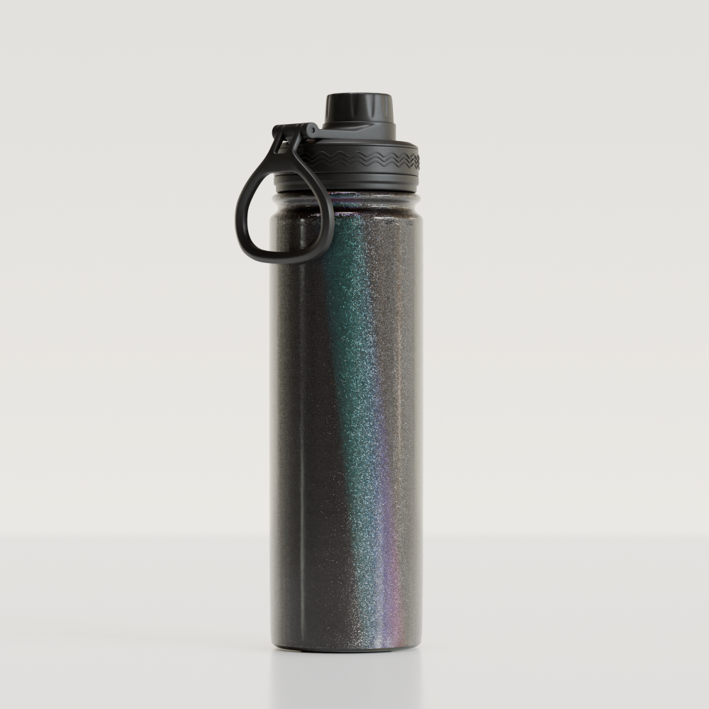 Garrafa Fresh 650ml Glitter - Preto
