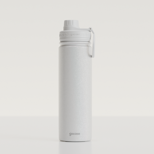 Garrafa Fresh 650ml Glitter - Branco