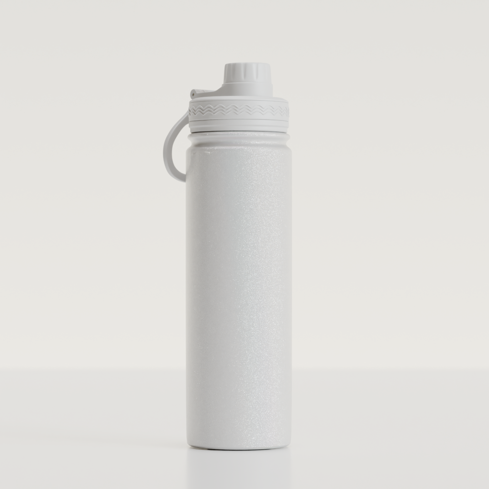 Garrafa Fresh 650ml Glitter - Branco