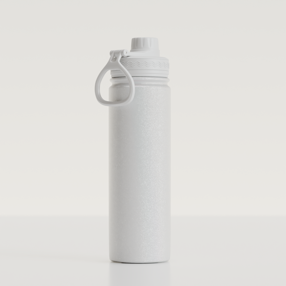 Garrafa Fresh 650ml Glitter - Branco