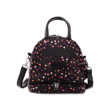 Lancheira Mix - Corações Flutuantes All Black