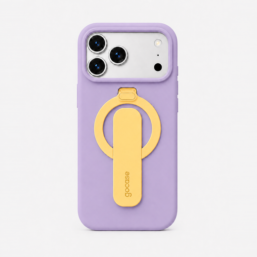 Case Flex Stand - Amarelo + Lilás