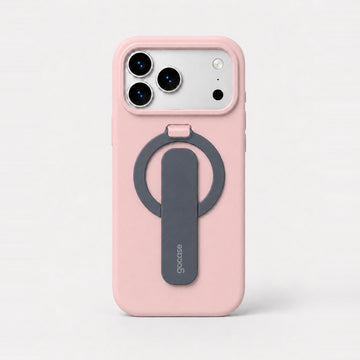 Case Flex Stand Chumbo + Rosa Claro