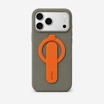 Case Flex Stand Laranja + Cinza