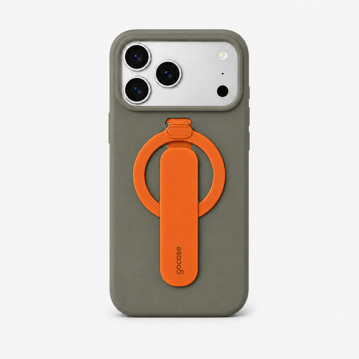Case Flex Stand Laranja + Cinza