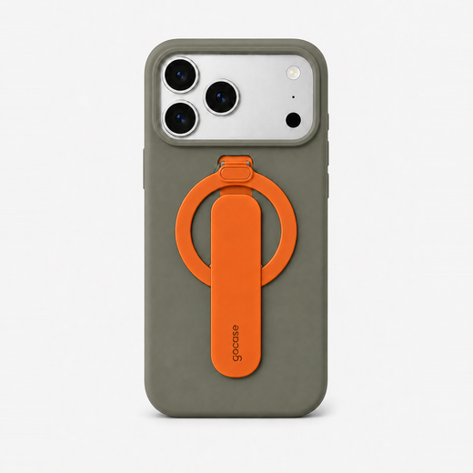 Case Flex Stand - Laranja + Cinza