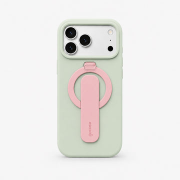 Case Flex Stand Rosa Claro + Verde Claro