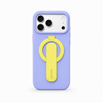 Case Flex Stand Lilás + Amarelo