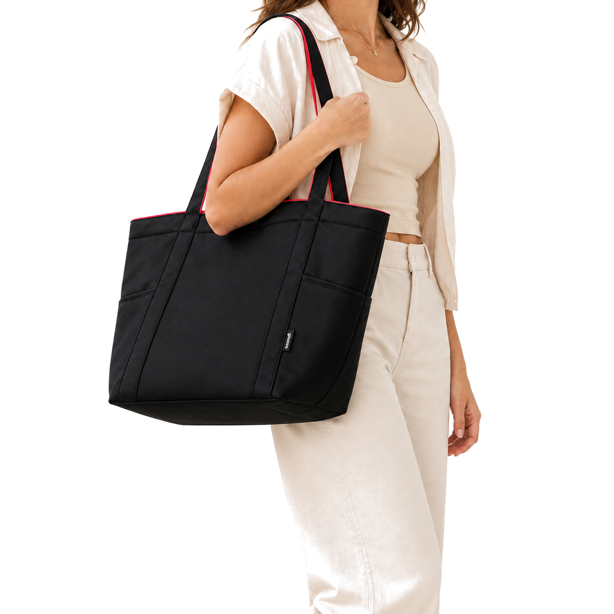 Tote Urban Preta - no ombro