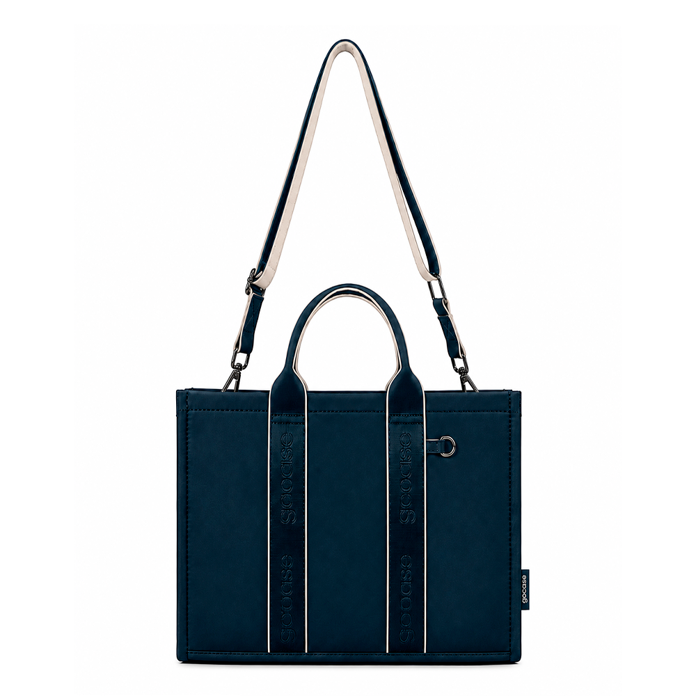 Tote Pop Midi - Azul Marinho/Off