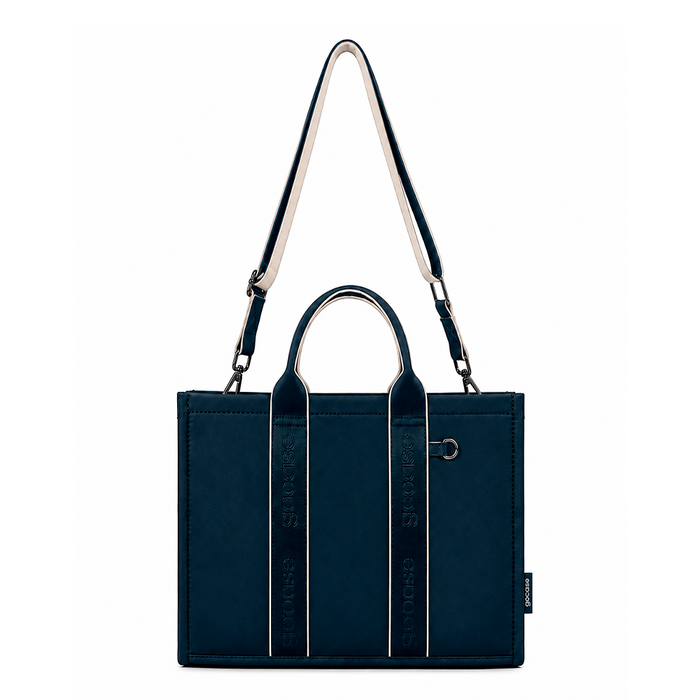Tote Pop Midi - Azul Marinho/Off