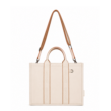 Tote Pop Midi - Off/Caramelo