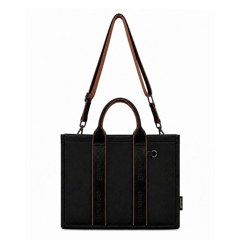 Tote Pop Midi - Preto/Marrom