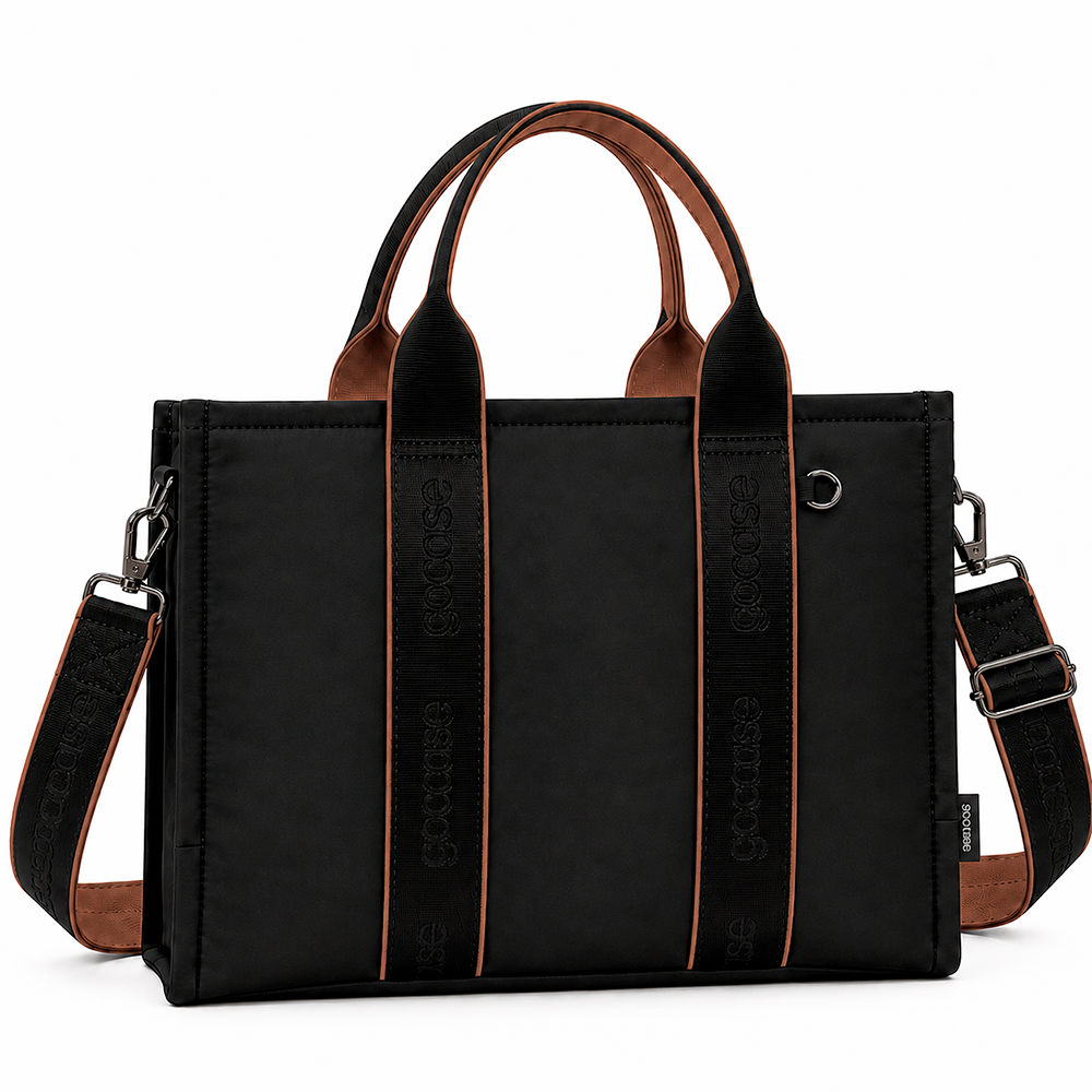 Tote Pop Midi - Preto/Marrom