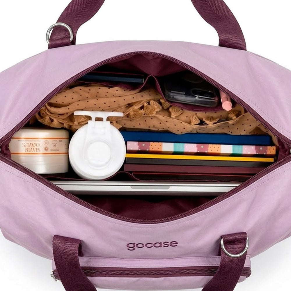 Bolsa Moove Lilás e Uva - uso